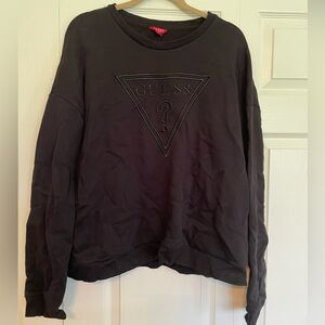 Womens Guess Crew Neck Sweater XXL Black